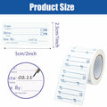 HSDCO Food Container Labels 2x1 Removable Freezer Stickers Blue 500pcs by Deal US