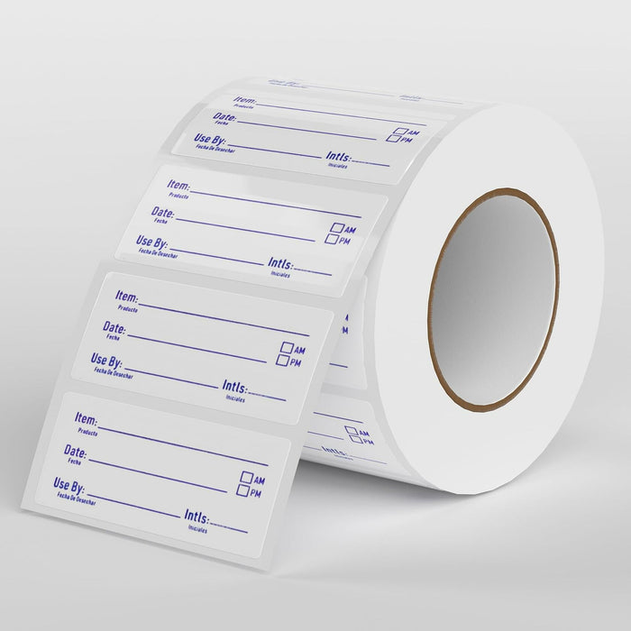 HSDCO Food Container Labels 2x1 Removable Freezer Stickers Blue 500pcs by Deal US