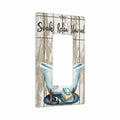 OHZOLLAN Inspirational Quote Rustic Barn Wood Single Rocker Light Switch Cover by Deal US