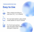 Nature Spin Eco Laundry Detergent Sheets Unscented 30 Count Pack by Deal US