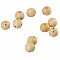 Uniquer 100pcs 18mm Wooden Face Beads Round Spacer Beads for DIY Crafts by Deal US