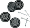 Official Pinewood Derby Wheels and Axles Black 4pcs Set Racing Parts by Deal US