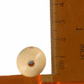 Uniquer 100pcs 18mm Wooden Face Beads Round Spacer Beads for DIY Crafts by Deal US