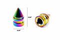 ACCRETION Aluminium Impale Spike Valve Stem Caps Colorful 4 Pack by Deal US