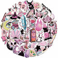 MKZ 50 PCS Waterproof Pink Witchy Stickers Vinyl Celestial Witchcraft by Deal US