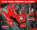 Soccer Goalie Gloves Youth Boys Double Wrist 4mm Super Grip Palm Size 3 by Deal US