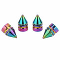 ACCRETION Aluminium Impale Spike Valve Stem Caps Colorful 4 Pack by Deal US