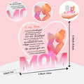 WUGUANSS Best Mom Ever Acrylic Plaque Pink Christmas Birthday Gift by Deal US