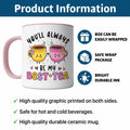 KINAPATO Friend Mug Funny Bestie Gift White Pink 11oz Ceramic by Deal US