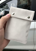 Faraday Bag for Key Fob RFID Signal Blocking Car Key Protector White by Deal US
