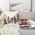 Boqpolu Movie Music Theme Pillow Covers Set of 2 18x18 Inch Multi-0006 by Deal US