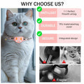 Odokele AirTag Cat Collar Breakaway Reflective with Bell Pink 9-13 in by Deal US