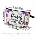 YULUENZE Paris Makeup Bag Eiffel Tower Travel Cosmetic Zipper Pouch by Deal US