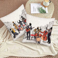 Boqpolu Movie Music Theme Pillow Covers Set of 2 18x18 Inch Multi-0006 by Deal US