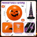 Lunmon Halloween Inflatable Ball Party Kit 24 Pcs Pumpkin Pool Floats by Deal US