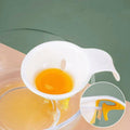 WsjiaboFux White Egg Yolk Separator Plastic Strainer for Baking 1 Count by Deal US