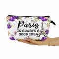 YULUENZE Paris Makeup Bag Eiffel Tower Travel Cosmetic Zipper Pouch by Deal US