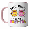 KINAPATO Friend Mug Funny Bestie Gift White Pink 11oz Ceramic by Deal US