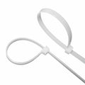 AUHKO 8in Heavy Duty Nylon Zip Cable Ties White 121lbs Tensile Strength by Deal US