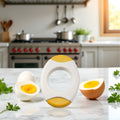 Juroicessry Yellow Egg Shell Opener Cutter Kitchen Tool Acacia Wood by Deal US