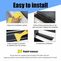 povtii Car Door Sill Protector 4 Pcs Carbon Fiber Anti Scratch Black by Deal US