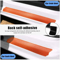 povtii 4PCS Car Door Sill Protector 3D Carbon Fiber Green Anti-Scratch by Deal US