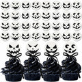 Amyhill Halloween Ghost Cupcake Toppers Rings 48 Pack Party Supplies by Deal US