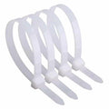 AUHKO 8in Heavy Duty Nylon Zip Cable Ties White 121lbs Tensile Strength by Deal US