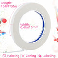 ZOMPAGO Beige Art Tape 0.4in x 164ft Removable Low Tack Masking Tape by Deal US