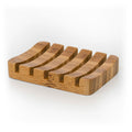 Bamboo Soap Holder Self Draining Wooden Soap Dish Bathroom Accessory by Deal US