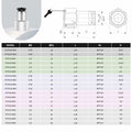 QITUO Push to Connect Fittings 8mm x 1/4 NPT Male Straight 15 Pcs by Deal US