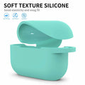 GMUDA Silicone Cover for AirPods Pro 1 & 2 with Keychain Mint Green by Deal US