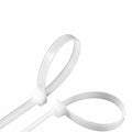 AUHKO 8in Heavy Duty Nylon Zip Cable Ties White 121lbs Tensile Strength by Deal US