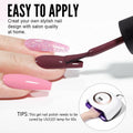 YOKE FELLOW Gel Nail Polish Set 6 Pcs 10ML Nude Pink Glitter Gel Polish by Deal US