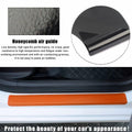 povtii Car Door Sill Protector 4 Pcs Carbon Fiber Anti Scratch Black by Deal US