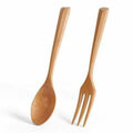 Chen Mi 20 Pc Wooden Spoon Fork Set Japanese Style Reusable Cutlery by Deal US