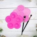 OUYFBO Makeup Brush Cleaning Pad 2 Pack Silicone Cleaner Mat w Suction by Deal US