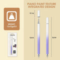KRSABO 2-in-1 Capacitive Touch Screen Stylus Pen 2 Pack Black White Aluminum by Deal US