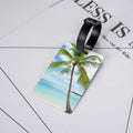 Palm Tree Luggage Tag Blue Ocean Travel Bag ID Tag Adjustable Strap by Deal US
