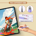 KRSABO 2-in-1 Capacitive Touch Screen Stylus Pen 2 Pack Black White Aluminum by Deal US