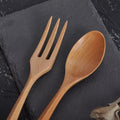Chen Mi 20 Pc Wooden Spoon Fork Set Japanese Style Reusable Cutlery by Deal US
