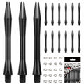 CyeeLife Dart Shafts 15 Pack with O Rings Dart Accessories Black by Deal US
