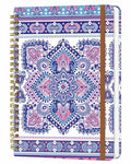 WLPFSAHF A5 Hardcover Spiral Journal Notebook Lined 120 Pages Bohemian by Deal US