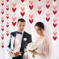 Heliltd Heart Garland 39ft Pink Red White Paper Banner Party Decor by Deal US