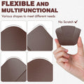 Pan Scraper Pot Scraper Plastic for Cast Iron Cookware 6 Pcs Brown by Deal US