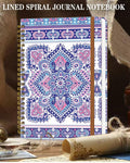 WLPFSAHF A5 Hardcover Spiral Journal Notebook Lined 120 Pages Bohemian by Deal US