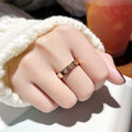 YNAAIAA 18K Gold Stainless Steel CZ Promise Ring for Women Size 9 by Deal US