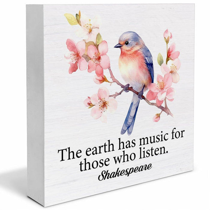 SOFEGY Inspirational Desk Decor Motivational Quote Wood Block Plaque 5x5 Inch by Deal US