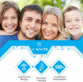 VWHITE U Shaped Replacement Head Ultrasonic Toothbrush White Adult Soft Silicone by Deal US