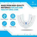 VWHITE U Shaped Replacement Head Ultrasonic Toothbrush White Adult Soft Silicone by Deal US